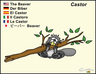 Bizzy Buddies Beaver cartoon character