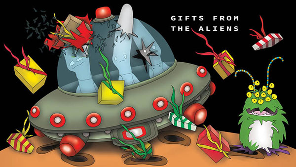 The Bizzy Buddies Snail's Pace Productions Humorous Illustrated Stories The Aliens