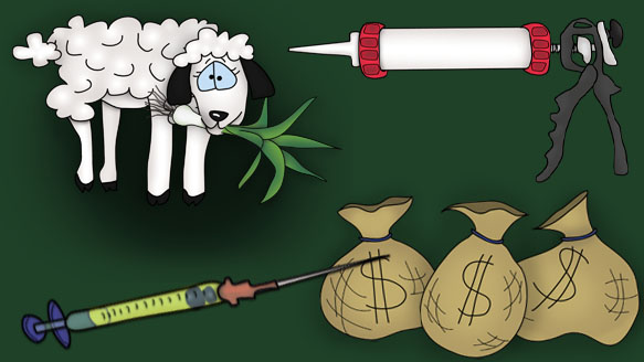 The Bizzy Buddies Snail's Pace Productions Humorous Illustrated Stories Ovis Syndrome Vaccine