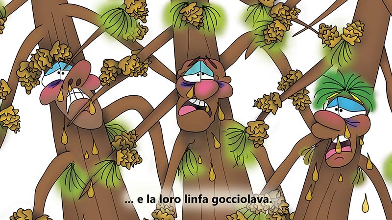Bizzy Buddies - I Tre Fratelli Albero Storia illustrata umoristica