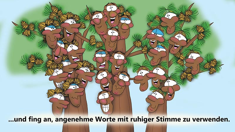 Bizzy Buddies - Die Drei Baumbruder humorvolle illustrierte Geschichte
