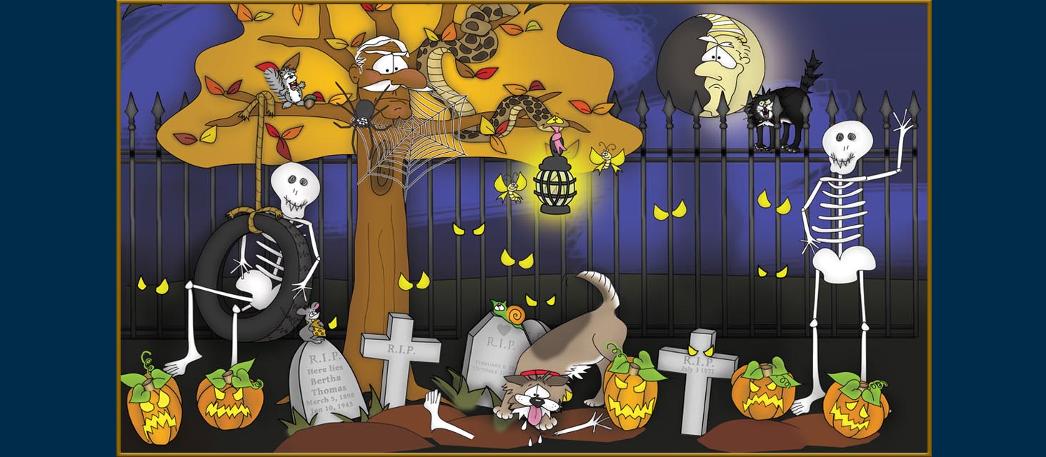 The Bohemian Graveyard The Bizzy Buddies Snail's Pace Productions Vuja Day Comedian Writer Artist
