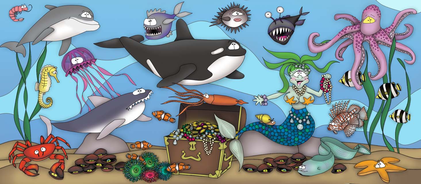 The Allium County Aquarium and The Greedy Little Mermaid The Bizzy Buddies Snail's Pace Productions Vuja Day Comedian Writer Artist