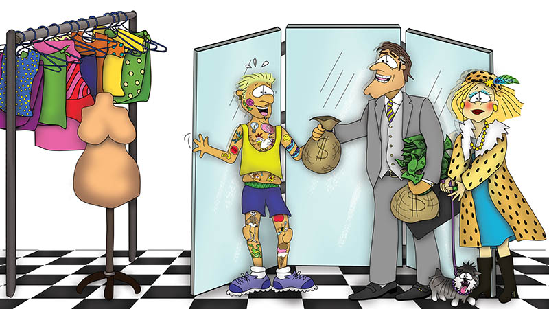 Bizzy Buddies - The Senator's New Clothes Snail's Pace Productions Vuja Day Writer Illustrator
