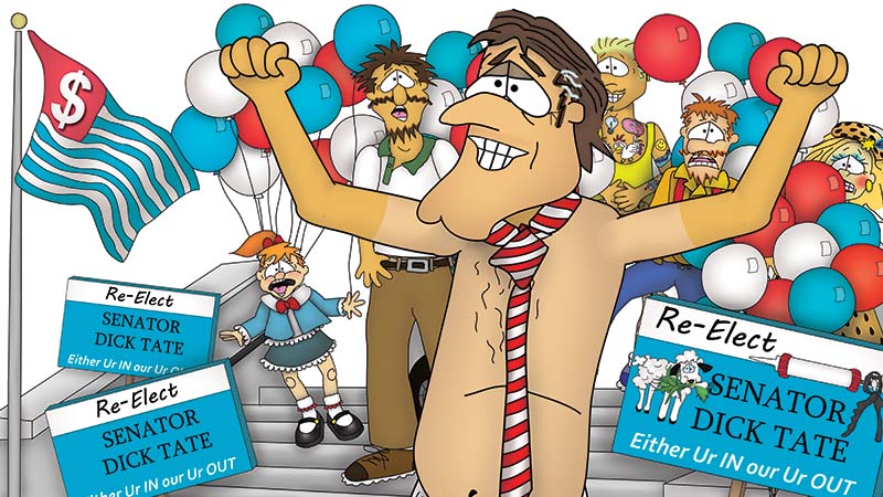 Bizzy Buddies - The Senator's New Clothes Snail's Pace Productions Vuja Day Writer Illustrator