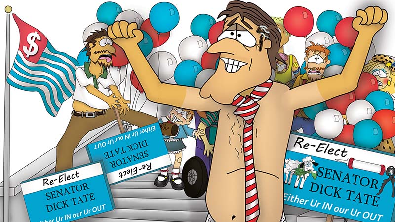 Bizzy Buddies - The Senator's New Clothes Snail's Pace Productions Vuja Day Writer Illustrator