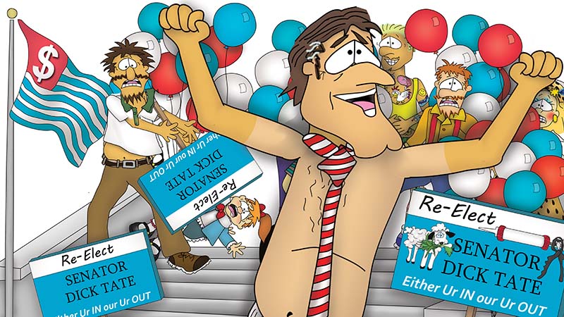 Bizzy Buddies - The Senator's New Clothes Snail's Pace Productions Vuja Day Writer Illustrator